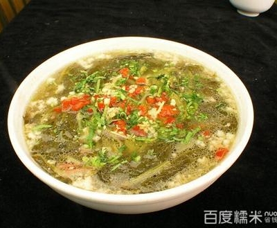 酸菜肉丝汤饭