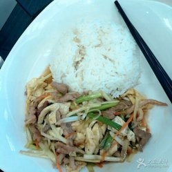 韭黄肉丝盖饭