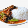鱼香肉丝盖饭