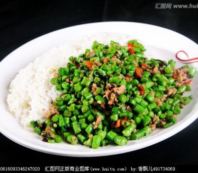 泡椒豇豆盖饭