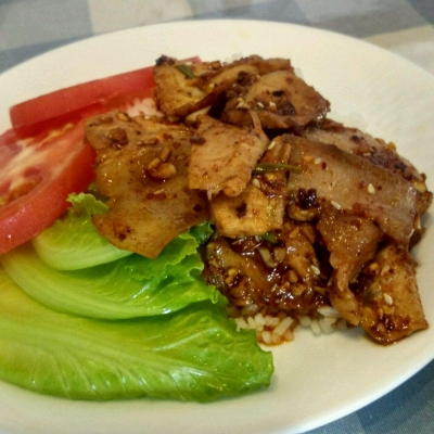 凉拌白肉盖饭