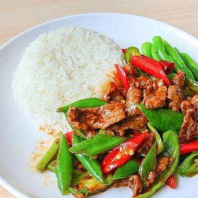 尖椒牛肉盖饭