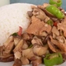 香菇肉片盖饭