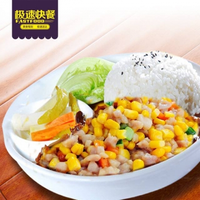 玉米盖饭