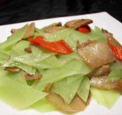 青笋肉片盖饭