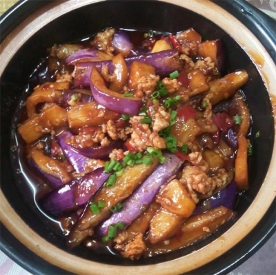 肉末茄子煲