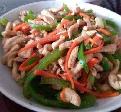 双椒鸡丝