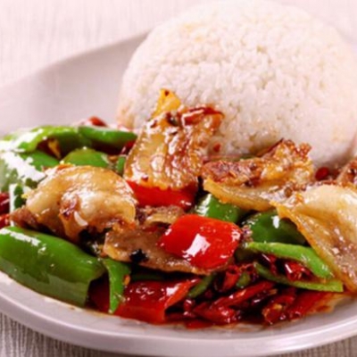 回锅肉盖饭
