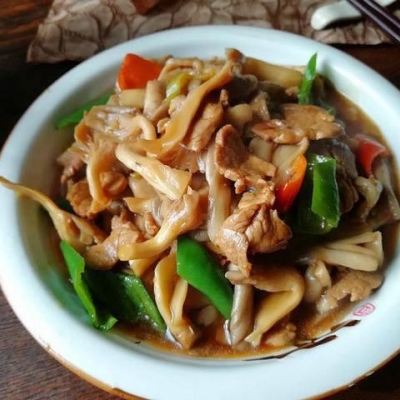 平菇肉片