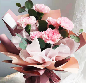 特价款-6枝康乃馨鲜花花束（到店自取，不包配送）