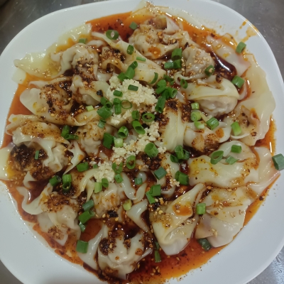 蒜泥抄手（干拌）