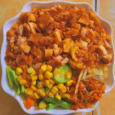 原味/孜然脆皮鸡饭
