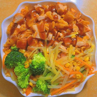 蜜汁脆皮鸡饭