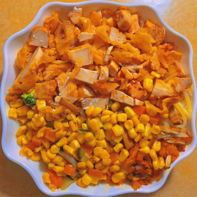 玉米脆皮鸡饭