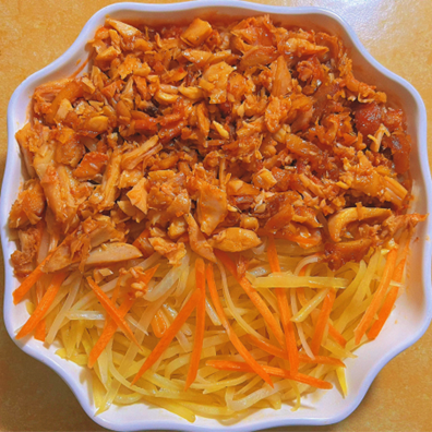 土豆烤肉拌饭