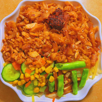 麻辣烤肉拌饭