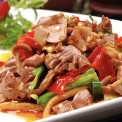 泡椒鸡杂盖饭