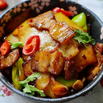 土豆回锅肉盖饭