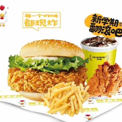 套餐五 1香辣鸡腿堡+1薯条+1鸡腿+1可乐