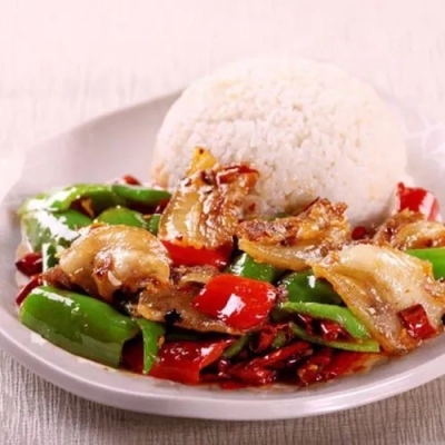 小炒肉盖饭