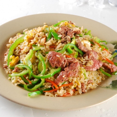 青椒肉丝炒饭