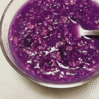 紫薯燕麦粥