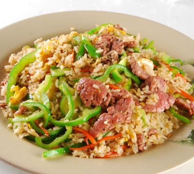青椒肉丝炒饭