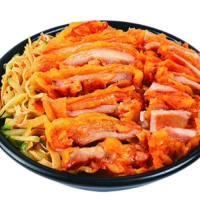 脆皮鸡+烤肉