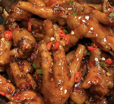 凤爪+土豆+火腿肠+虾饺+金针菇+米饭x1+指定饮料