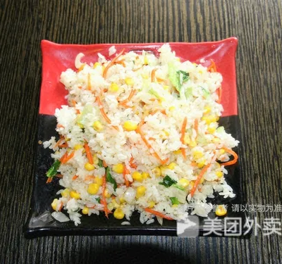 火腿肠玉米炒饭