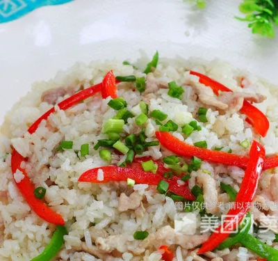 青椒肉丝炒饭