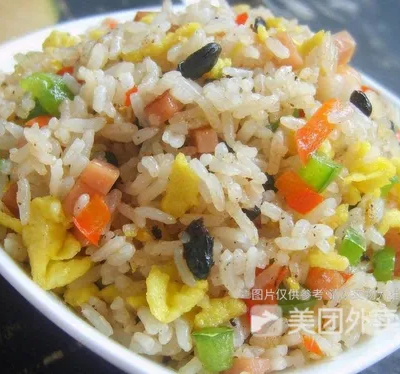 白菜肉丝炒饭