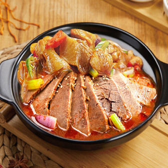 鸡肉拼牛腩