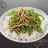 青椒肉丝盖饭