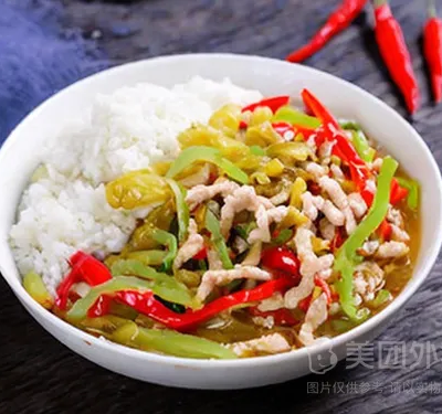 泡椒肉丝盖饭
