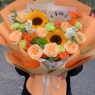 香槟色系混搭花束
