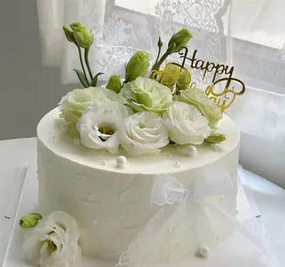 【花语永恒】桔梗花生日蛋糕
