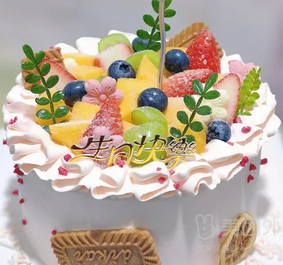 生日蛋糕双层夹心
