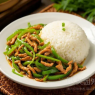 青椒肉丝盖饭