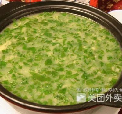 青菜蛋花粥