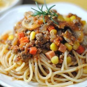 蘑菇牛肉盖面