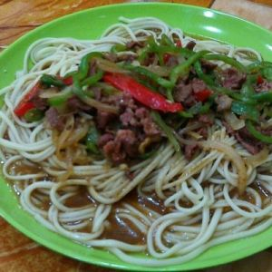 孜然牛肉盖面