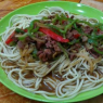 孜然牛肉盖面