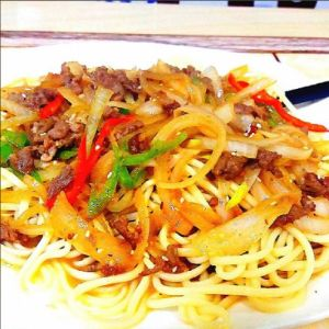 孜然羊肉盖面