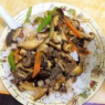 蘑菇牛肉盖饭