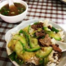 西葫芦牛肉盖饭