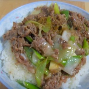葱爆羊肉盖饭