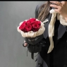 6支红玫瑰小香风花束