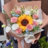 成人礼向日葵花束