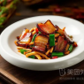 腊肉炒鹿茸菇